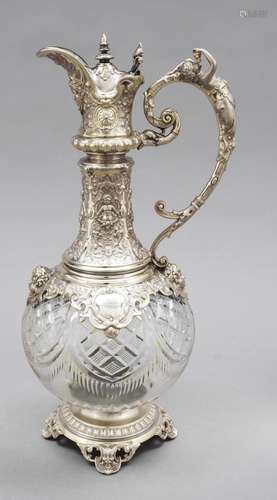 Carafe with silver mount, Germ