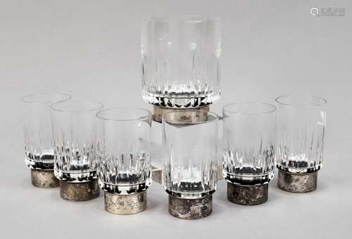 Seven-piece glass set with sil