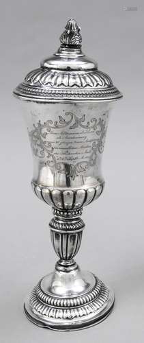 Lidded goblet, mid-19th centur