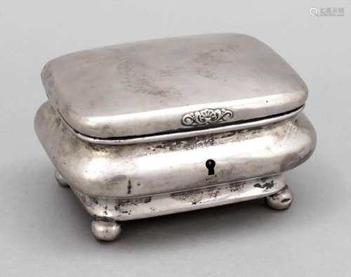 Rectangular sugar bowl, 19th c