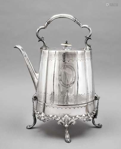 Tea kettle on rechaud, c. 1900