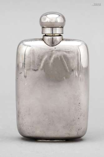 Hip flask, 20th century, silve