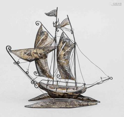 Miniature sailing ship, 20th c