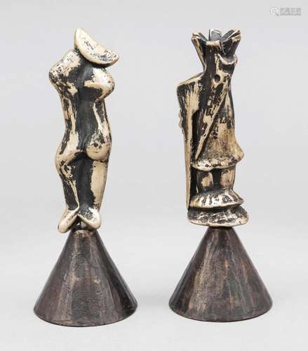 Pair of figures, German, 1999,