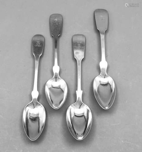 Four spoons, German, circa 190