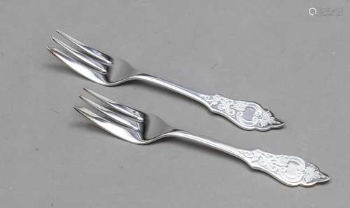 Twelve cake forks, German, 2nd