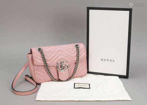 Gucci, Pink Leather Small Marmon