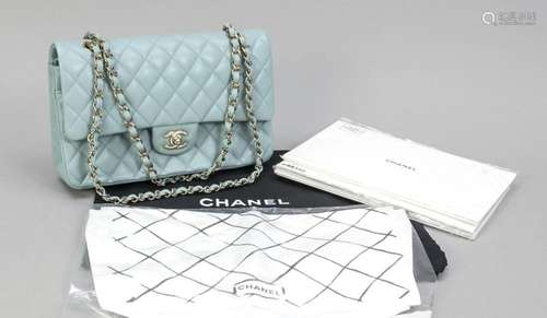 Chanel, Tiffany Blue Quilted Cav