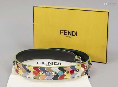 Fendi, multicolor bag strap, pol