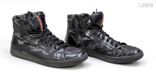 Prada, men's high top sneaker, b