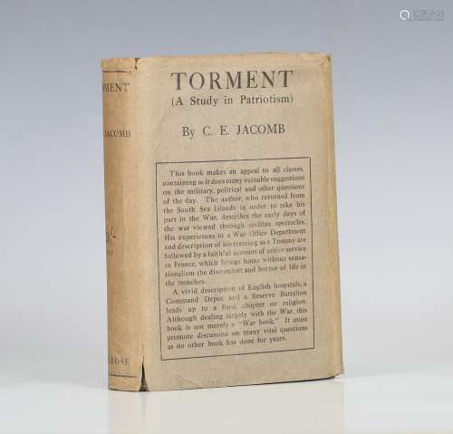 JACOMB, C.E. Torment (A study in Patriotism). London: Andrew...