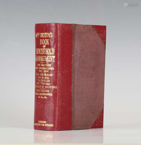 COOKERY. - Mrs. Isabella BEETON. The Book of Household Manag...