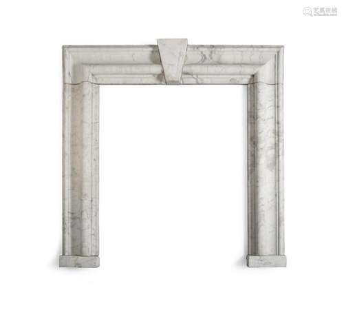 A MARBLE BOLECTION FIREPLACE SURROUND, 20TH CENTURY