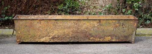 A CAST IRON TROUGH, 20TH CENTURY