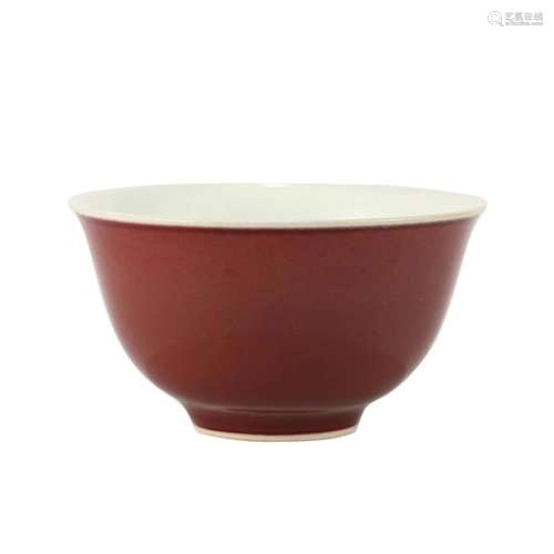 A RED-GLAZED BOWL