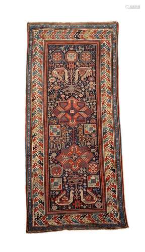 AN AKSTAFA RUG, EASTERN CAUCAUSUS, approximately 273 x 112cm