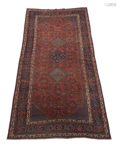 AN AFSHAR KHELLEH OR LONG RUG, incorporating date year 1298 ...