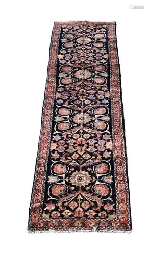 A SULTANABAD RUNNER, approximately 390 x 109cm