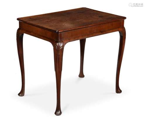 AN IRISH GEORGE II MAHOGANY SILVER TABLE, MID 18TH CENTURY