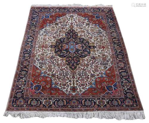 A TABRZ CARPET, approximately 381 x 286cm