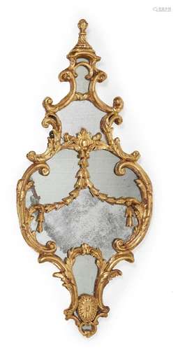 A GEORGE III GILTWOOD WALL MIRROR OR PIER GLASSIN THE MANNER...