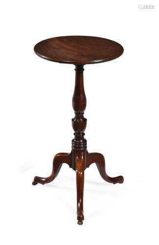 AN EARLY GEORGE III MAHOGANY TRIPOD TABLE, CIRCA 1765