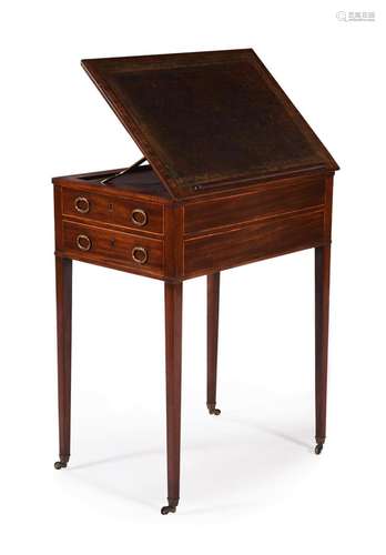 A GEORGE III MAHOGANY WRITING TABLE, BY GILLOWS, CIRCA 1800