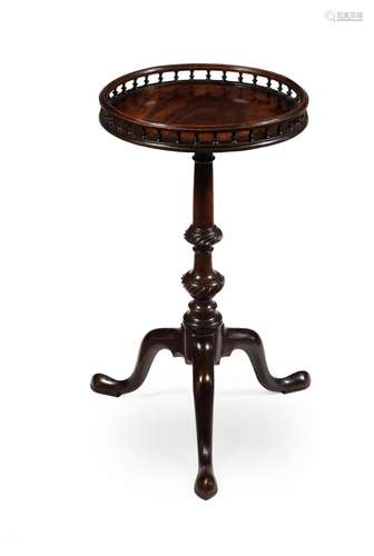 A GEORGE II MAHOGANY KETTLE STAND, MID-18TH CENTURY