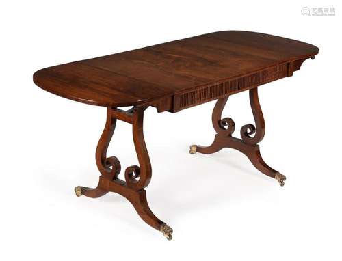 Y A REGENCY ROSEWOOD SOFA TABLE, CIRCA 1815