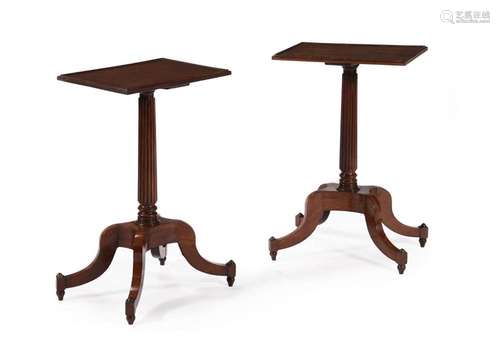 A PAIR OF GEORGE IV MAHOGANY OCCASIONAL TABLES, IN THE MANNE...