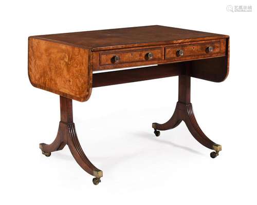 Y A REGENCY 'AMBOYNA' SOFA TABLE, CIRCA 1815