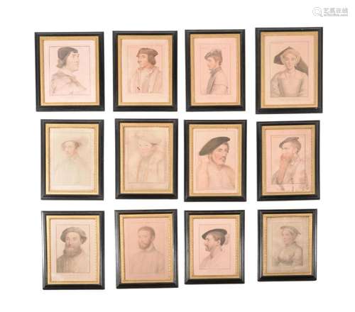 AFTER HANS HOLBEIN THE YOUNGER; TWENTY FRAMED 'IMITATION...