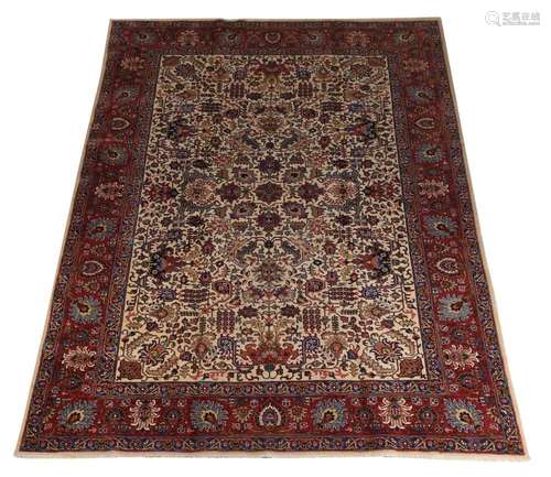 A TABRIZ CARPET, signed by the Master Weaver Kamran, approxi...