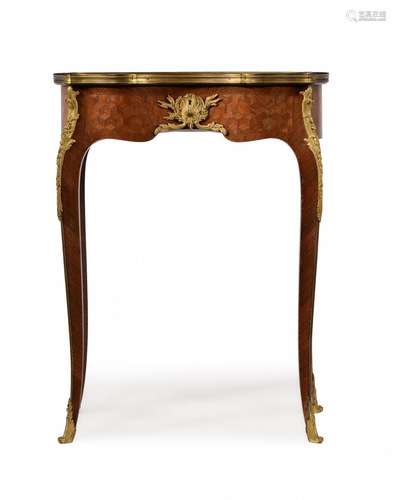 Y A FRENCH ROSEWOOD AND PARQUETRY OCCASIONAL TABLE BY FRANCO...