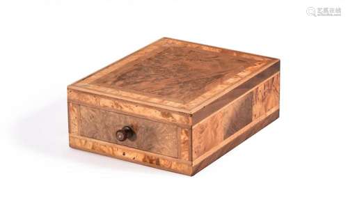 A RARE AMERICAN SPECIMEN WOOD BOX BY ADOLPH SINNING, MID 19T...