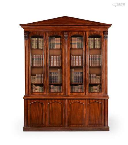 A WILLIAM IV MAHOGANY LIBRARY BOOKCASE, CIRCA 1835