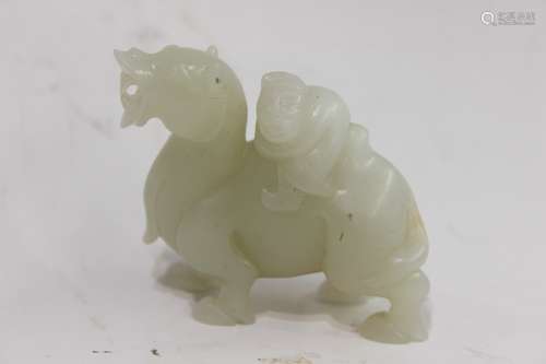 Chinese Jade Carved Beast