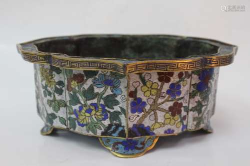 Chinese Cloisonne Planter