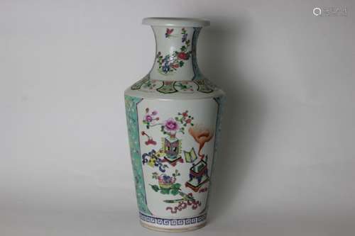 Chinese Famille Rose Porcelain Vase,Mark