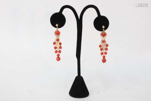 Pair of Coral Earring