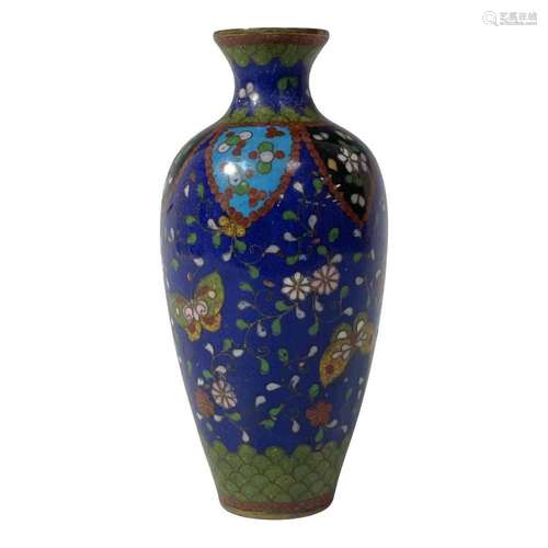 Asian Cloisonne Cabinet Vase