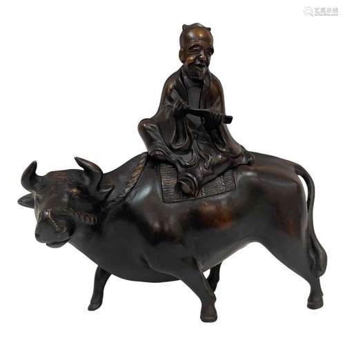 Asian Bronze Figural Ox Censer