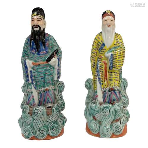 Pair of Chinese Porcelain Figurines