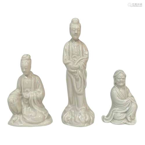 Group of Blanc de Chine Figurines