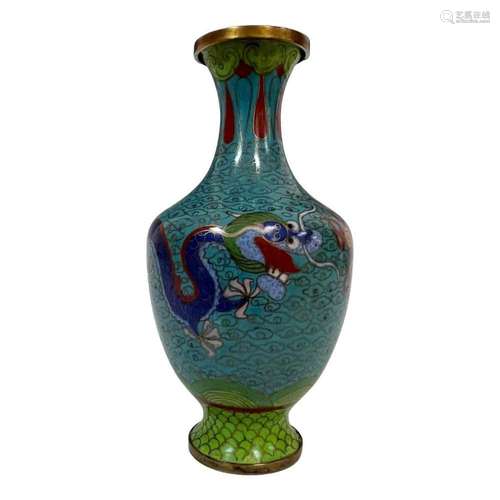 Asian Cloisonne Cabinet Vase