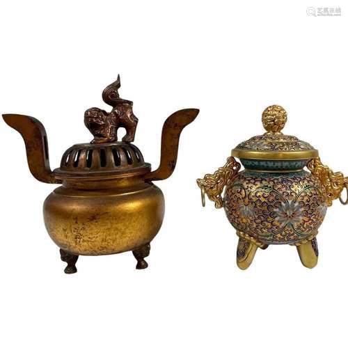 Two Chinese Censers