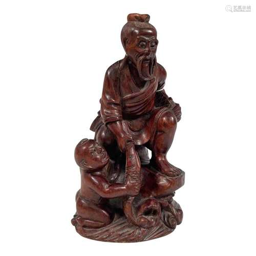 Asian Carved Wood Sculpture