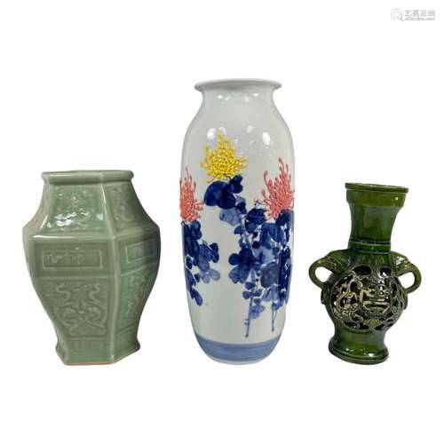 Three Asian Vases