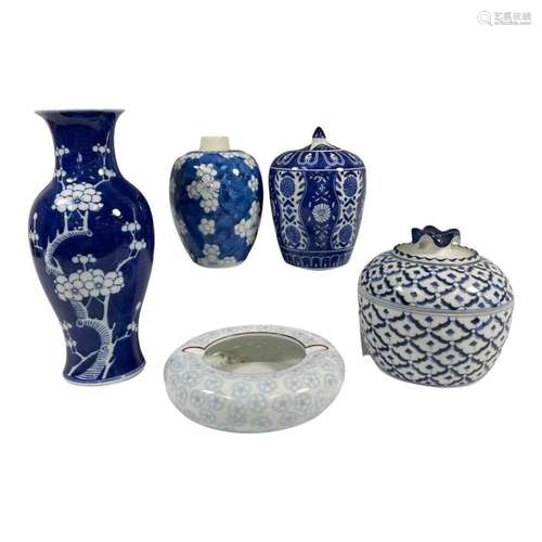 Group of Asian Blue and White Porcelain