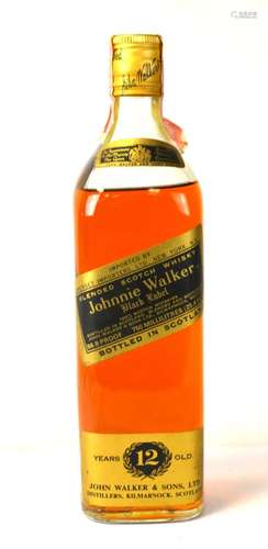 1970's 12 Years Johnny Walker Black Label 750ML